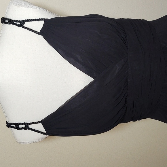 Dusk Collection Women's Black Chiffon Party/Prom Dress - Picture 1 of 6